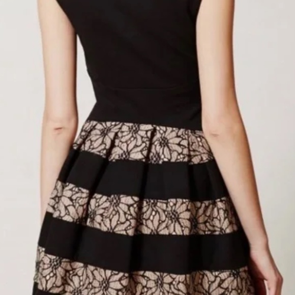 Anthropologie Eva Franco Striped Dress - Black & Cream - Picture 2 of 5